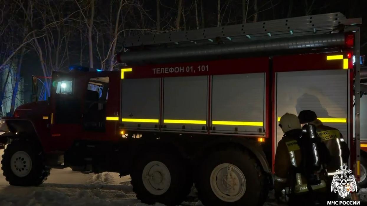 Возгорание в Пскове