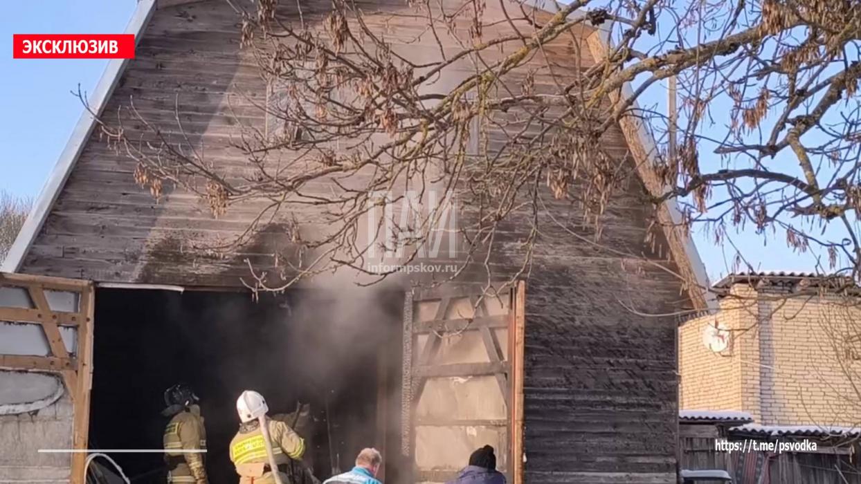 Пожар в Гдове 