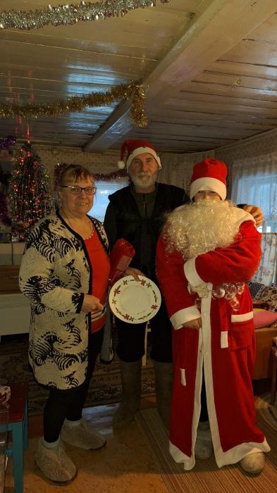 В одной из деревень Псковской области прошла новогодняя акция 