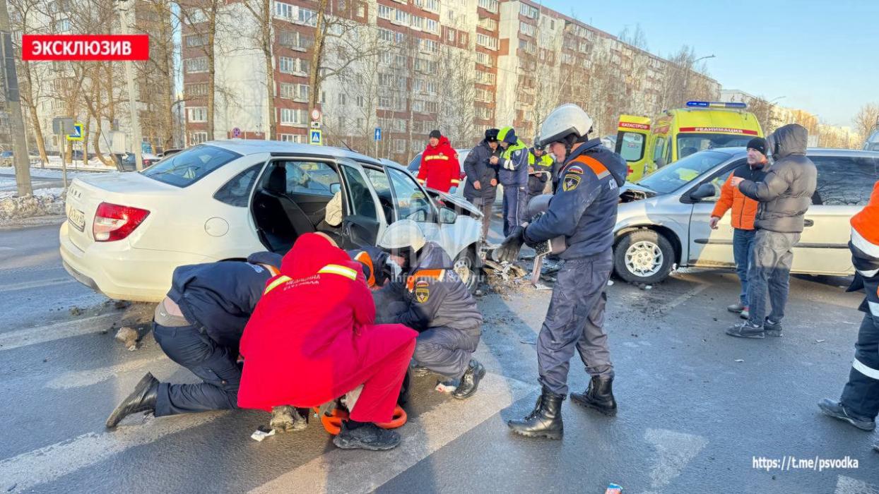 ДТП с пострадавшими в Пскове 