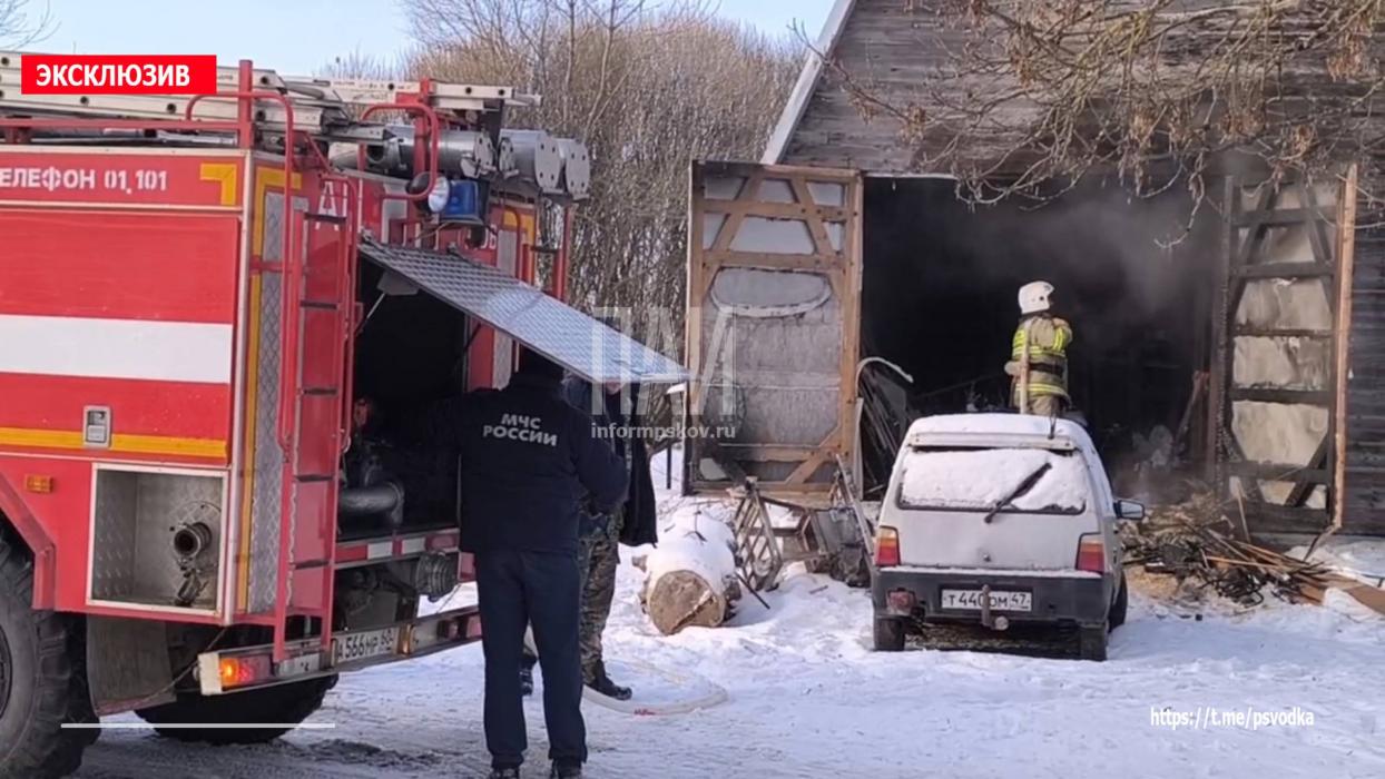 Пожар в Гдове 