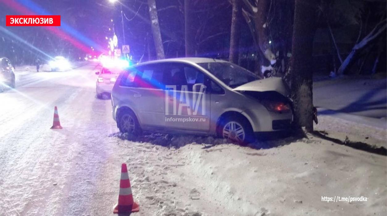 В Великих Луках водитель погиб, врезавшись в дерево