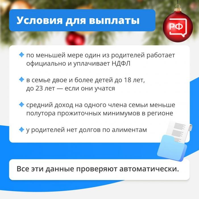 Правила новой налоговой выплаты