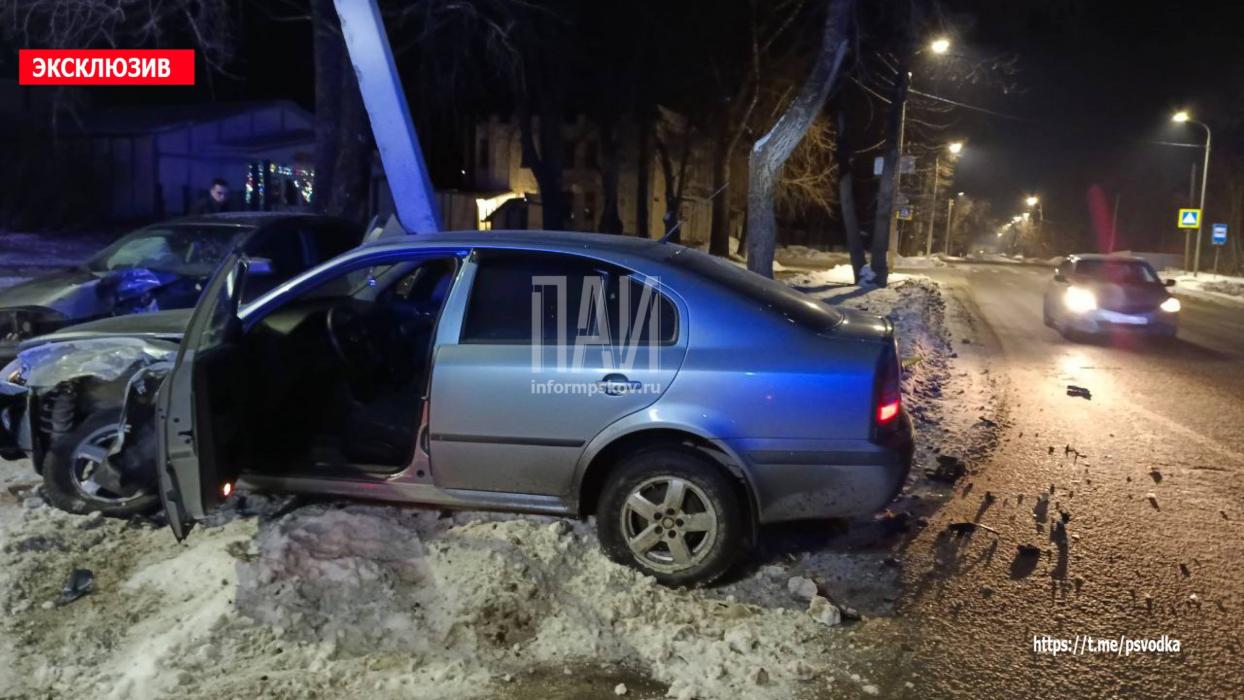 ДТП на улице Советской Армии в Пскове