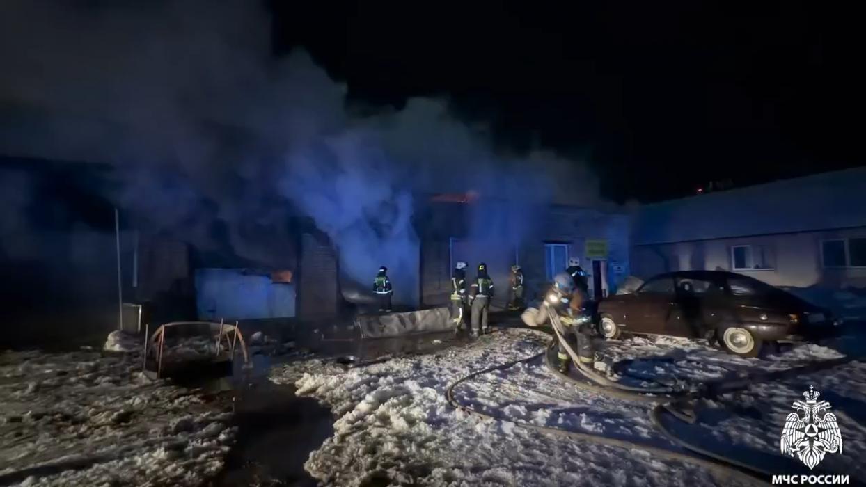 Возгорание в Пскове