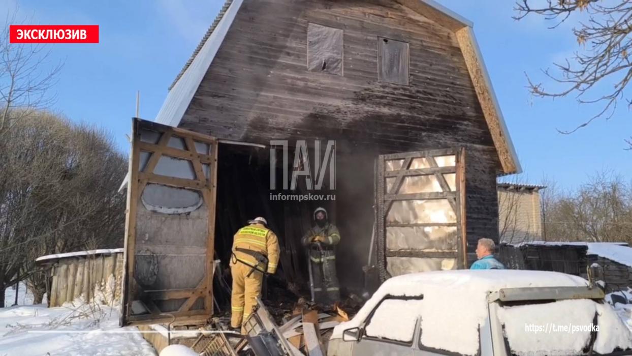 Пожар в Гдове 