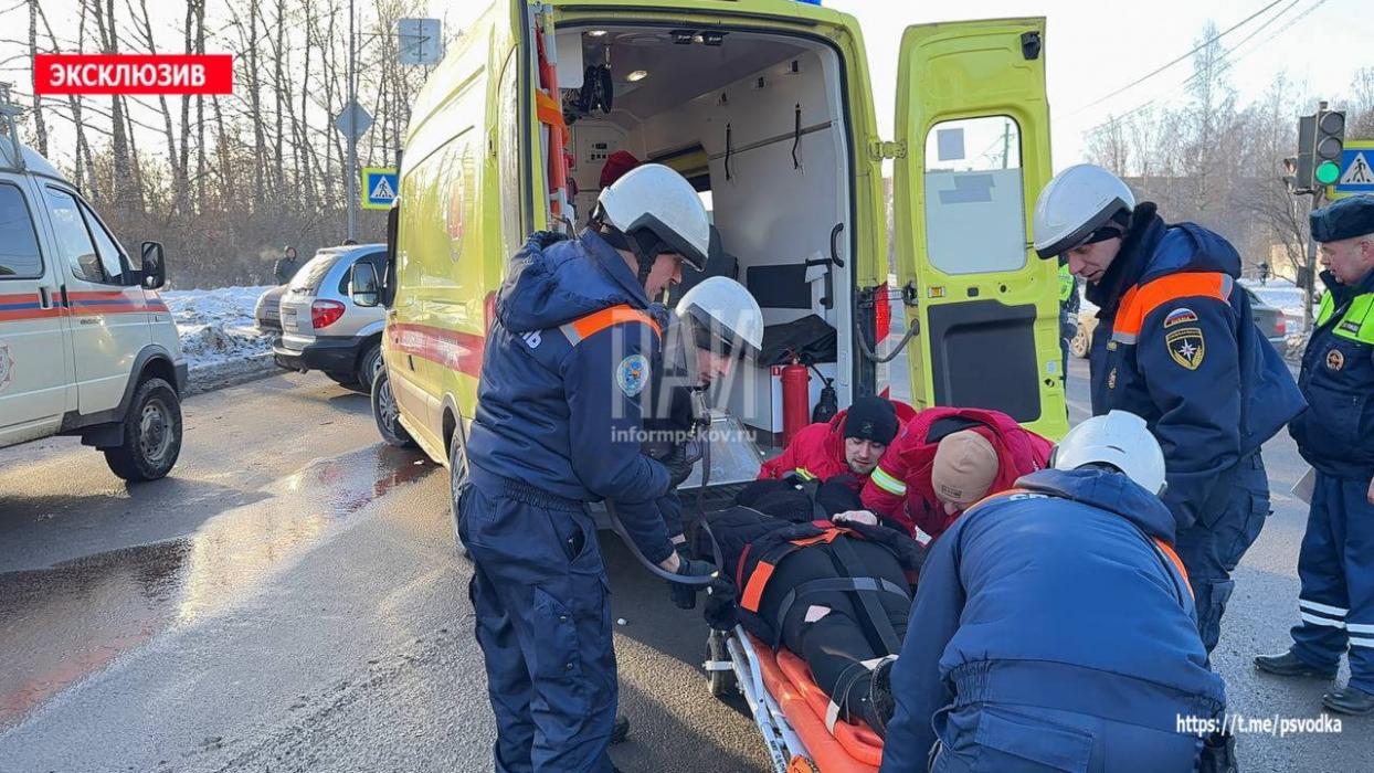 ДТП с пострадавшими в Пскове 