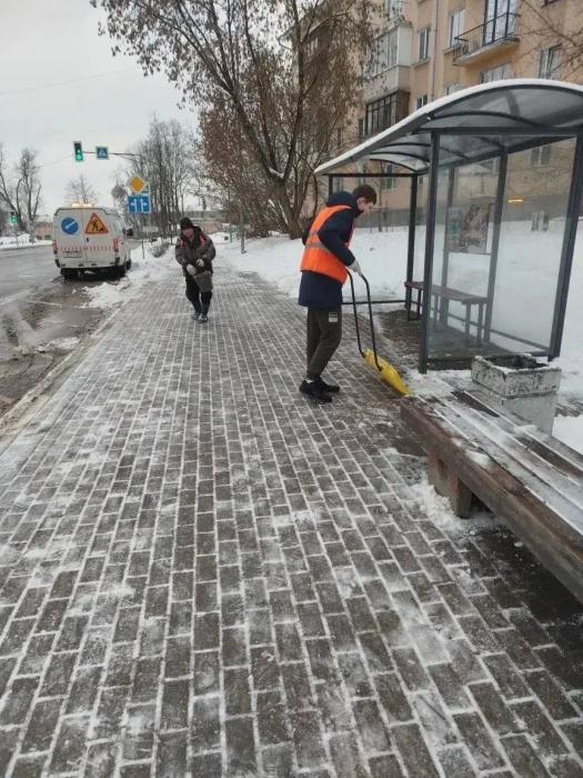Работа коммунальных служб в Пскове 