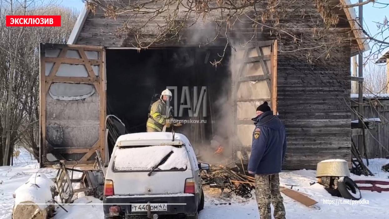 Пожар в Гдове 