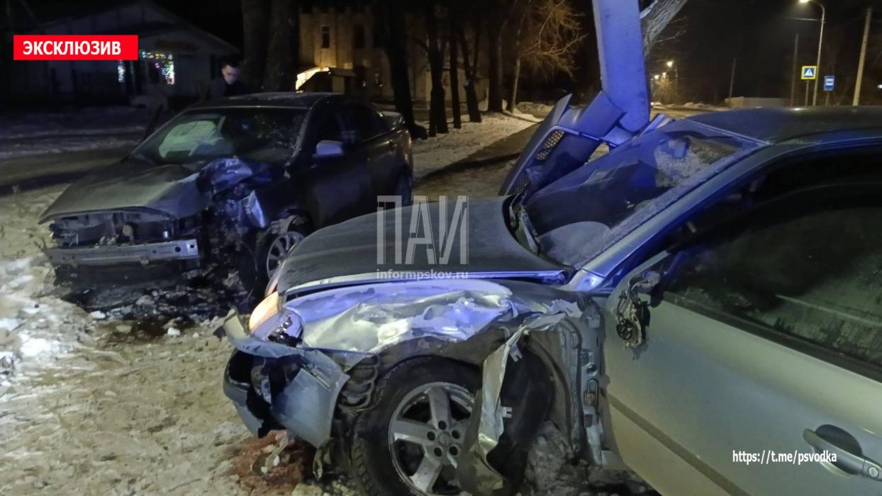 ДТП на улице Советской Армии в Пскове