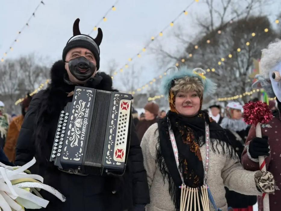 Рождественское шествие в Пскове 