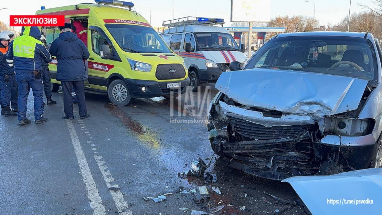 ДТП с пострадавшими в Пскове 