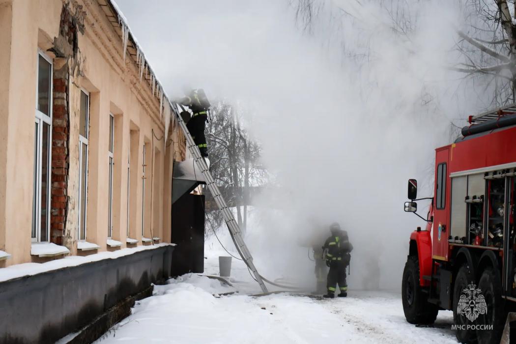 Пожар в агроколледже