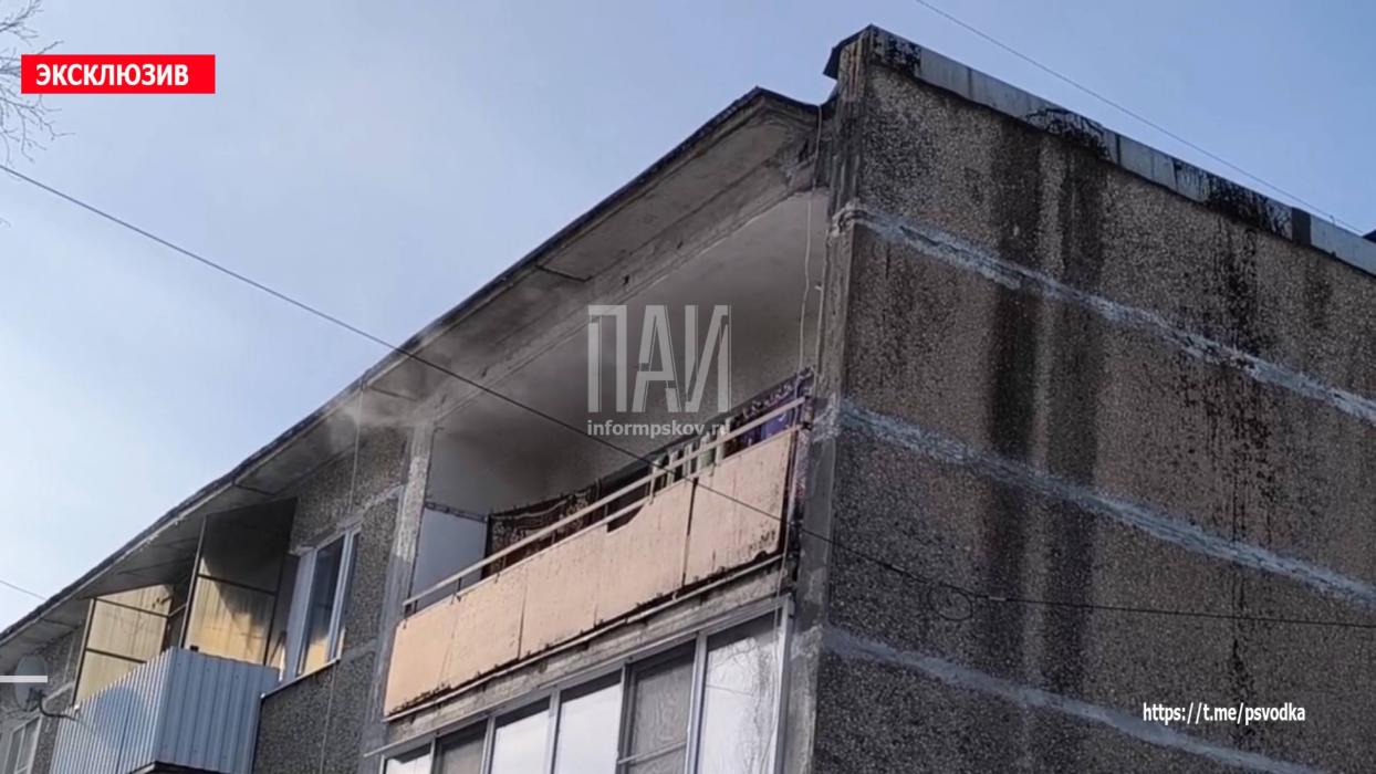 Пожар в Гдове