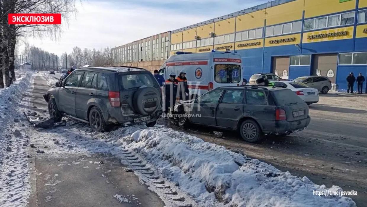 Авария в Пскове