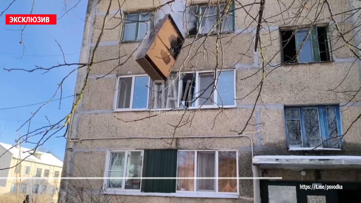 Пожар в Гдове