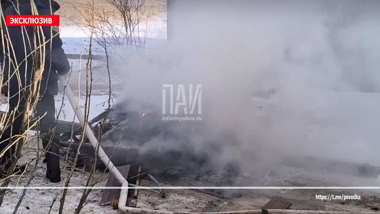 Пожар в Гдове