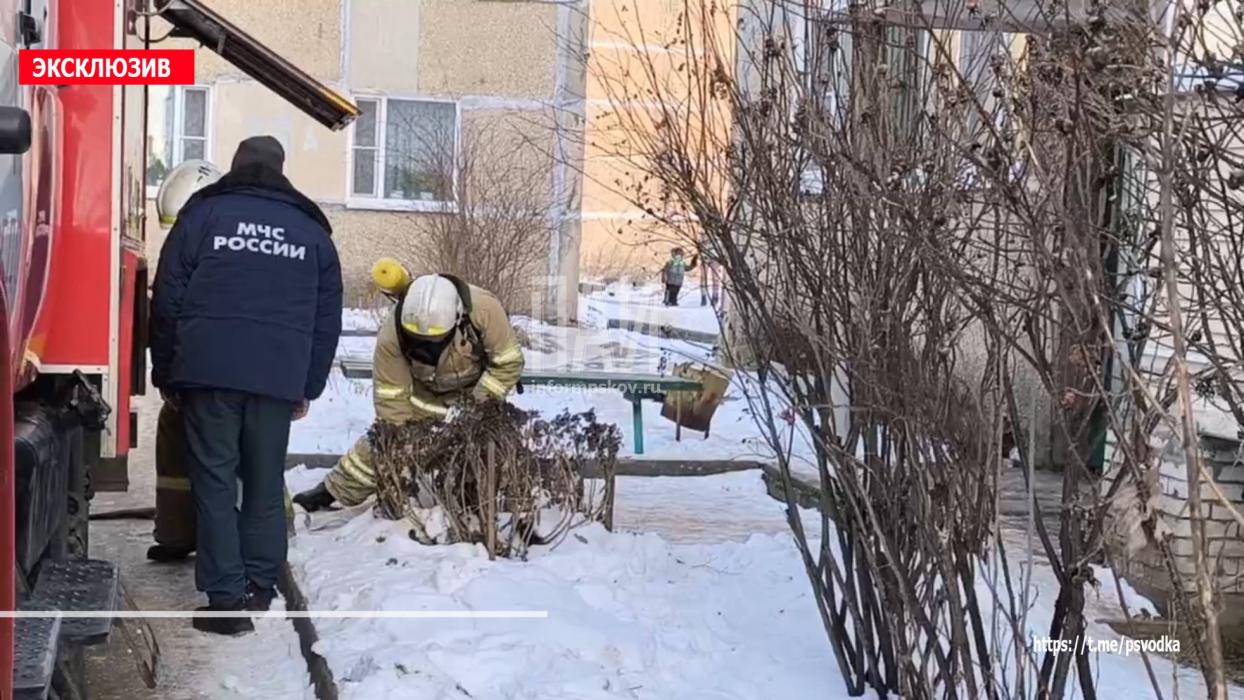 Пожар в Гдове