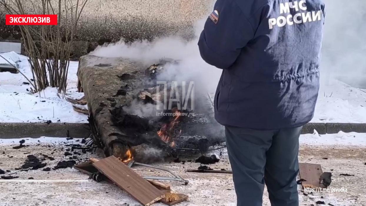 Пожар в Гдове