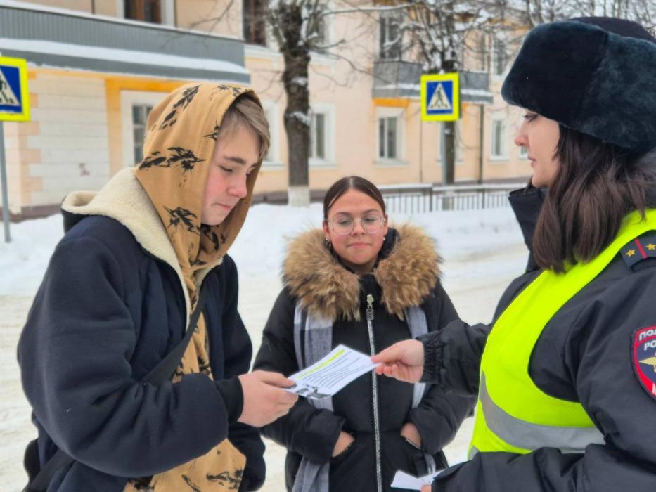 Госавтоинспекция Новосокольников провела рейд по безопасности на дорогах