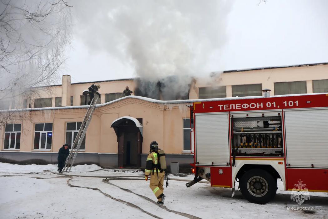 Пожар в агроколледже