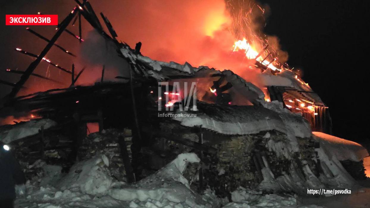 Жилой дом сгорел в Невельском районе