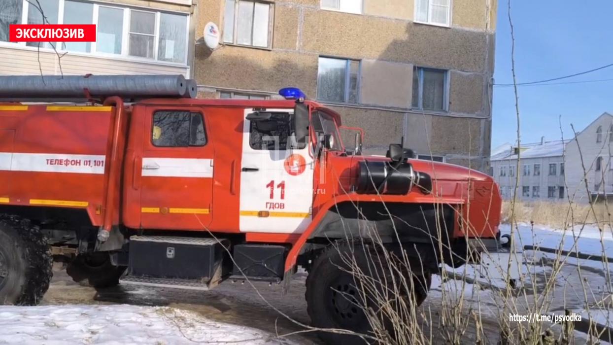 Пожар в Гдове