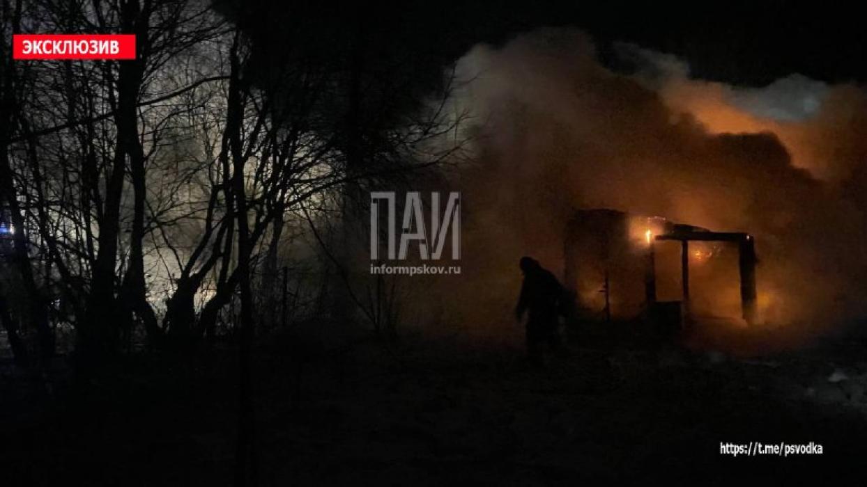 Пожар в Островском округе