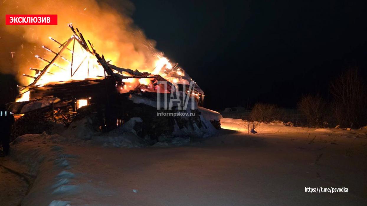 Жилой дом сгорел в Невельском районе