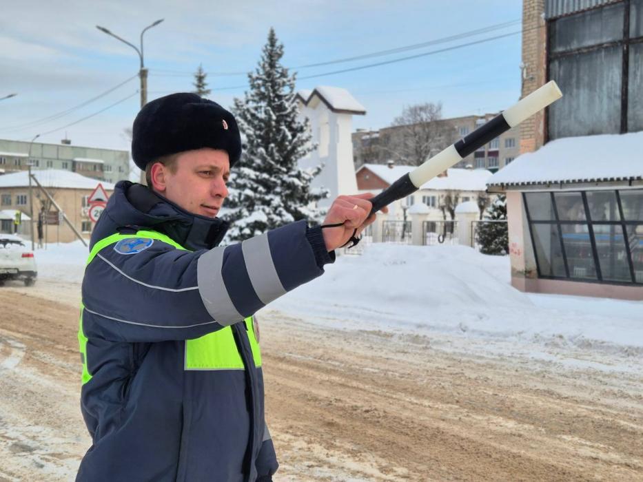Госавтоинспекция Новосокольников провела рейд по безопасности на дорогах