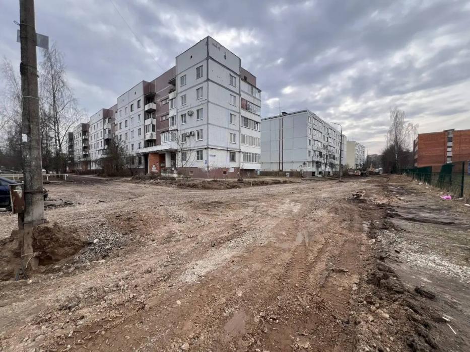 Ремонта проезда на улице Западной