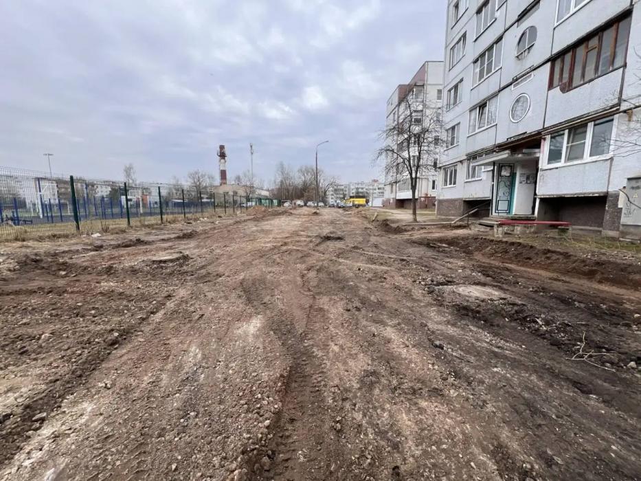 Ремонта проезда на улице Западной