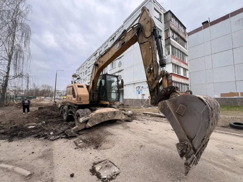 Ремонта проезда на улице Западной