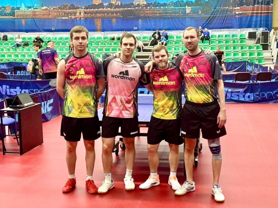 Три команды псковского клуба Nordman лидируют в чемпионате Петербурга по настольному теннису