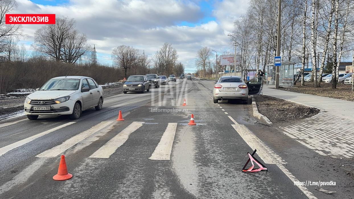 ДТП на Леона Поземского в Пскове