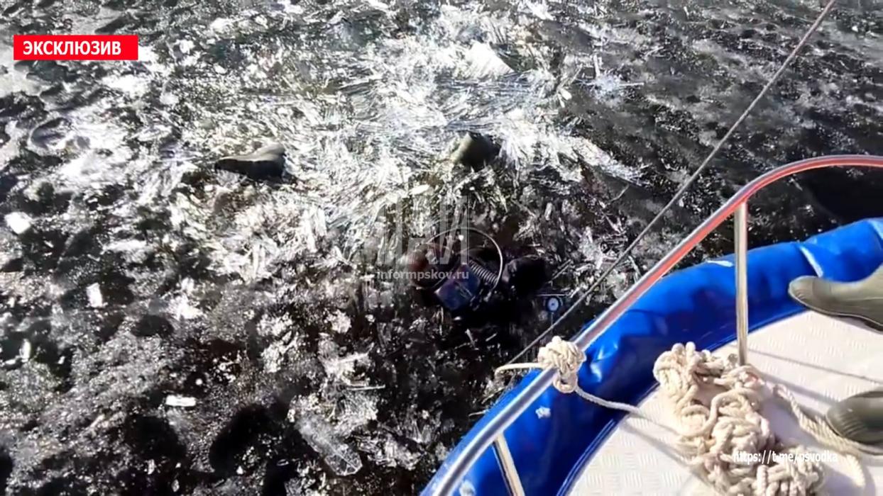 Тело рыбака достали из Чудского озера
