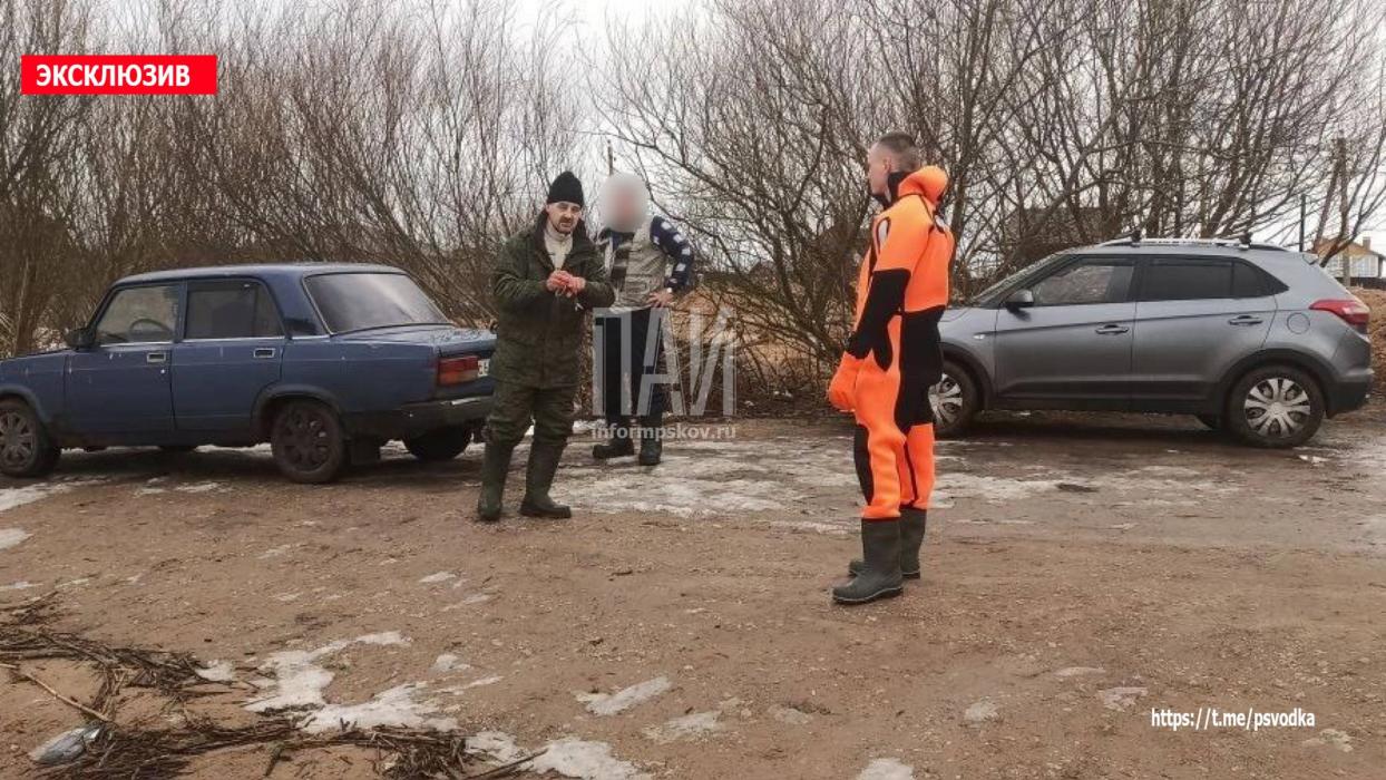 Рыбак провалился в полынью