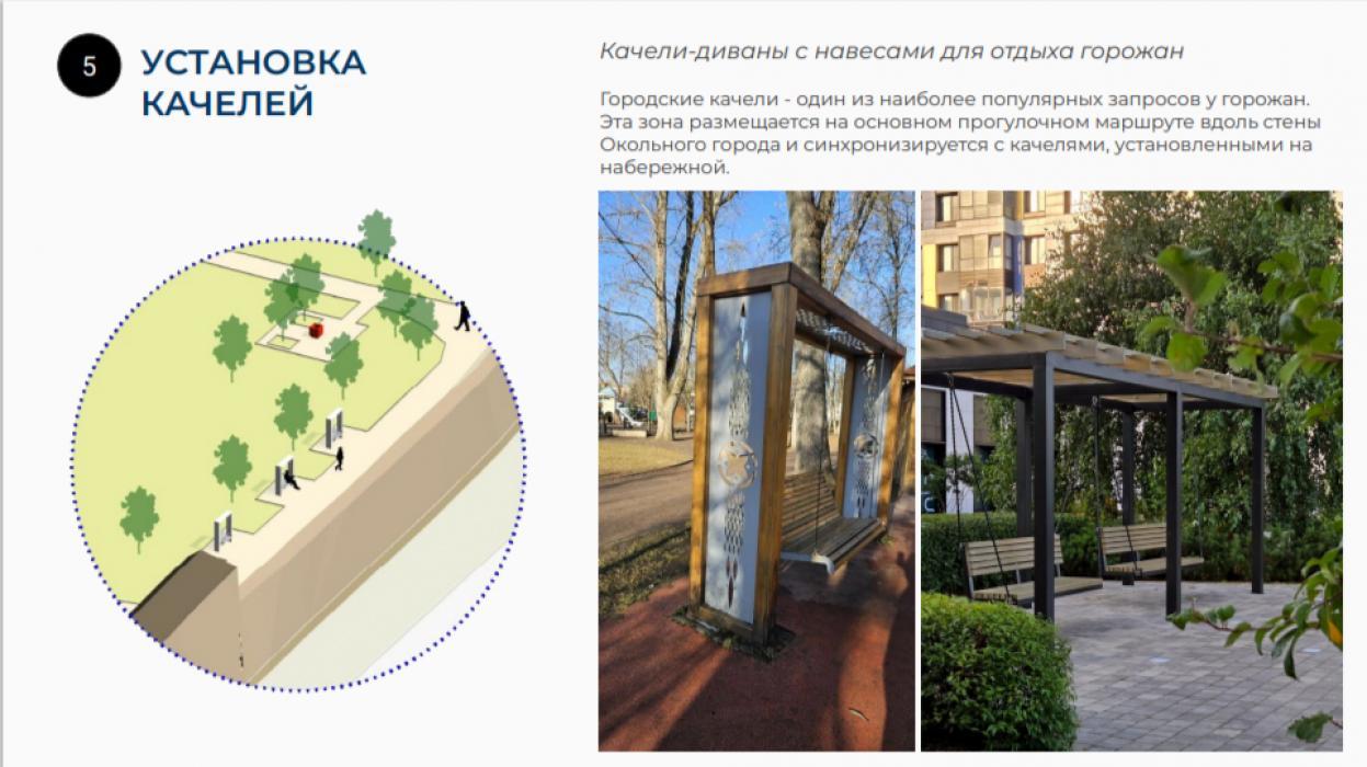 Летняя веранда, арт-объект, смотровая зона: предварительный проект сквера с гномиками представили псковичам