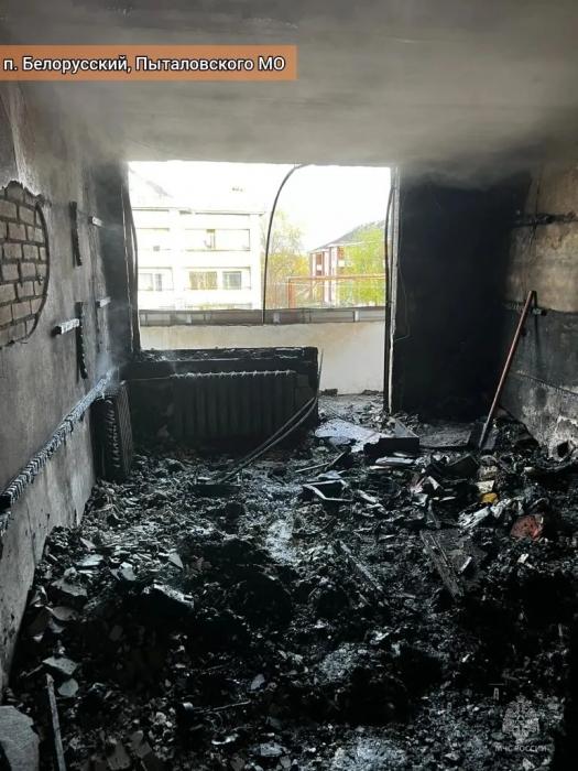 Тело погибшего мужчины нашли во время тушения пожара в Пыталовском районе