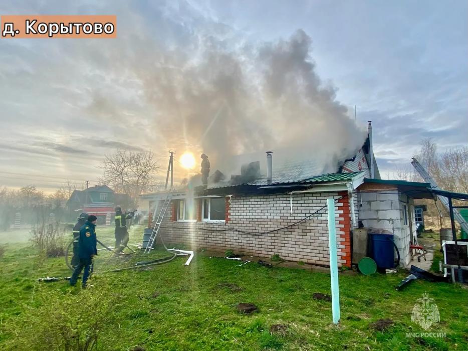 Четыре пожара ликвидировали в Псковской области 9 апреля