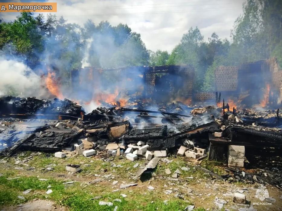 Два пожара произошло в Псковской области за сутки