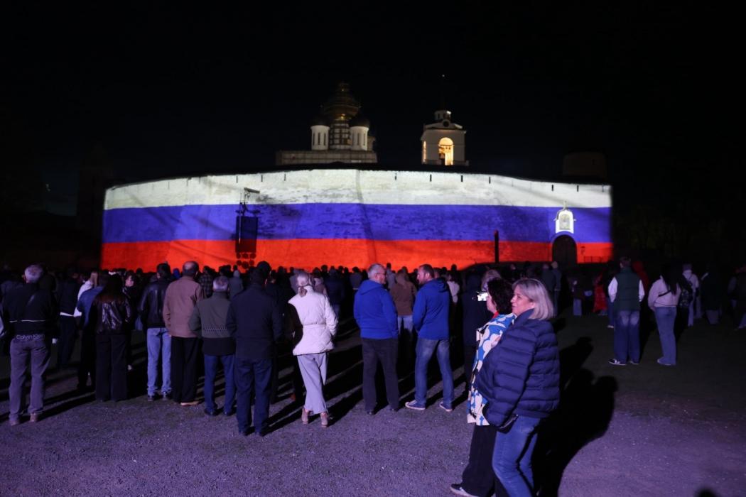 Шоу в Псковском кремле