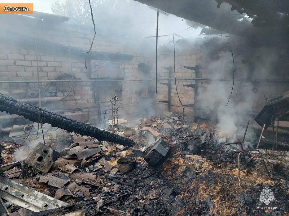 Пять пожаров произошло в Псковской области в выходные
