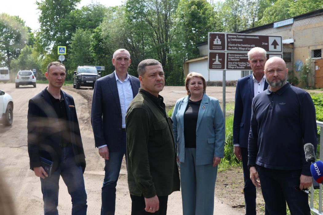 Рабочая поездка Михаила Ведерникова в Новоржевский район