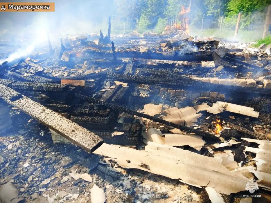 Два пожара произошло в Псковской области за сутки