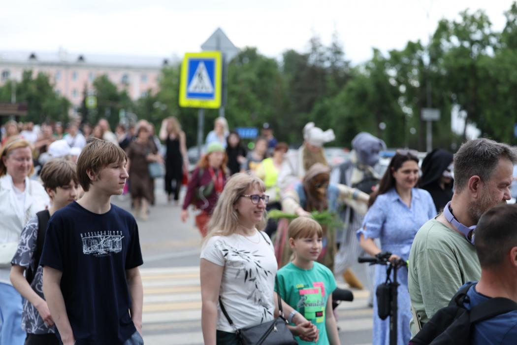 По следам Пушкина: театрализованное шествие в Пскове