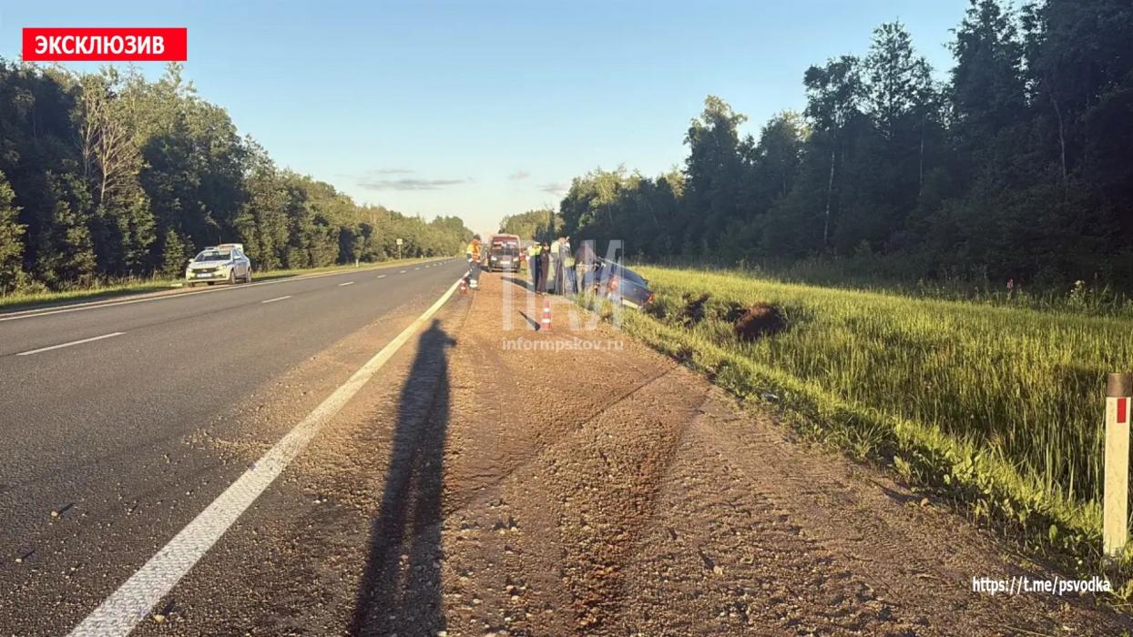 Смертельное ДТП на трассе в Псковской области