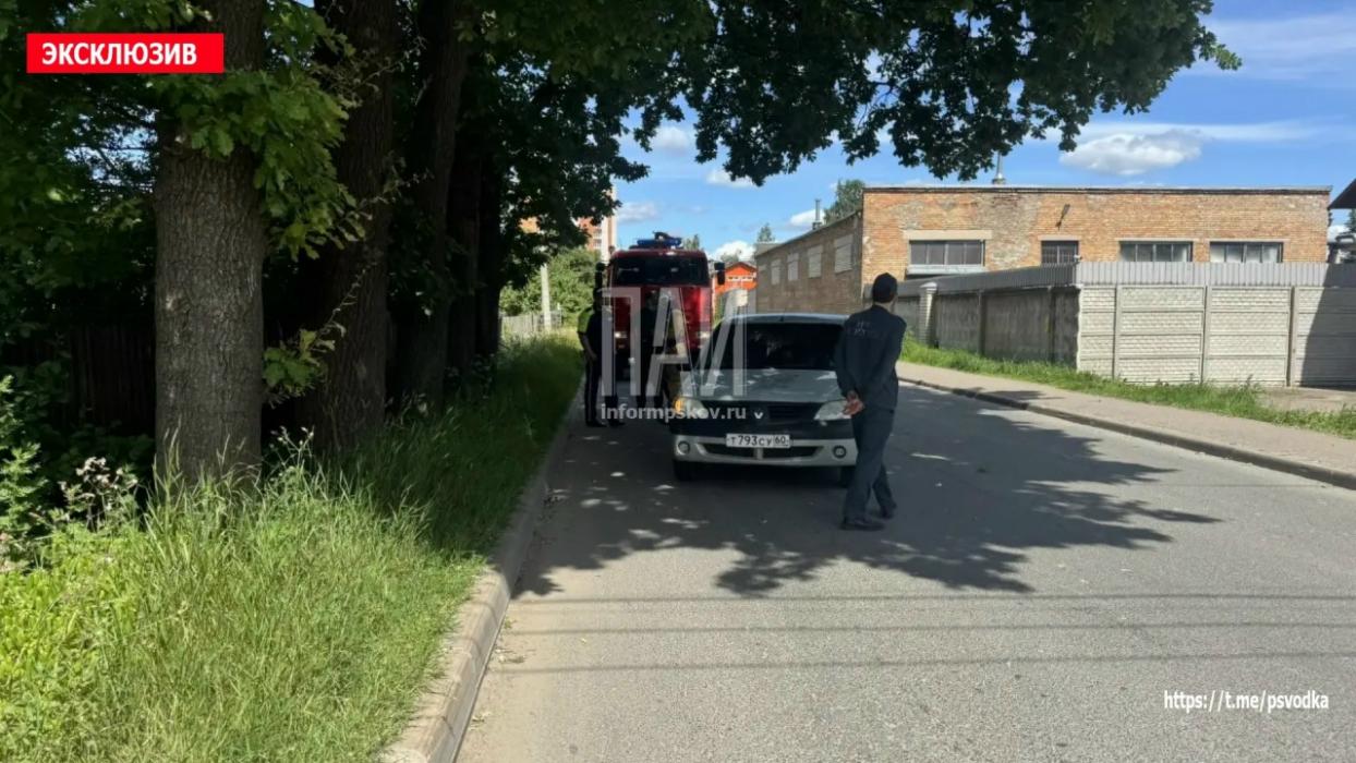 Два автомобиля Renault столкнулись в Пскове 