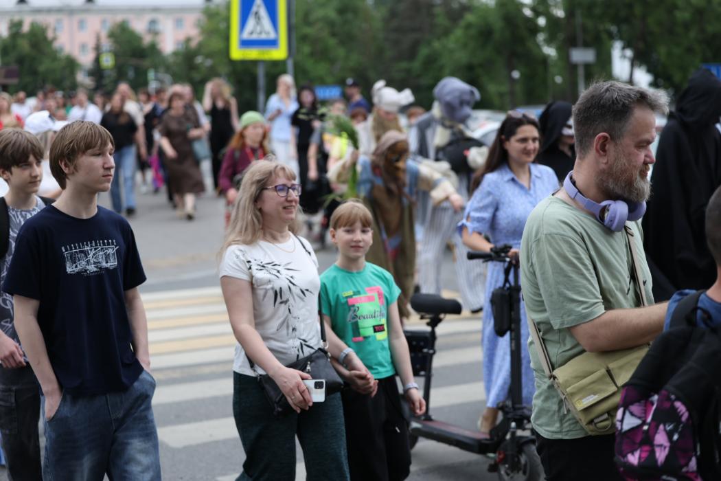 По следам Пушкина: театрализованное шествие в Пскове
