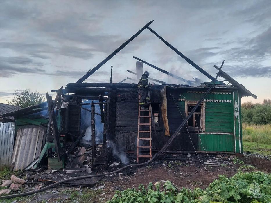 Возгорание жилого дома